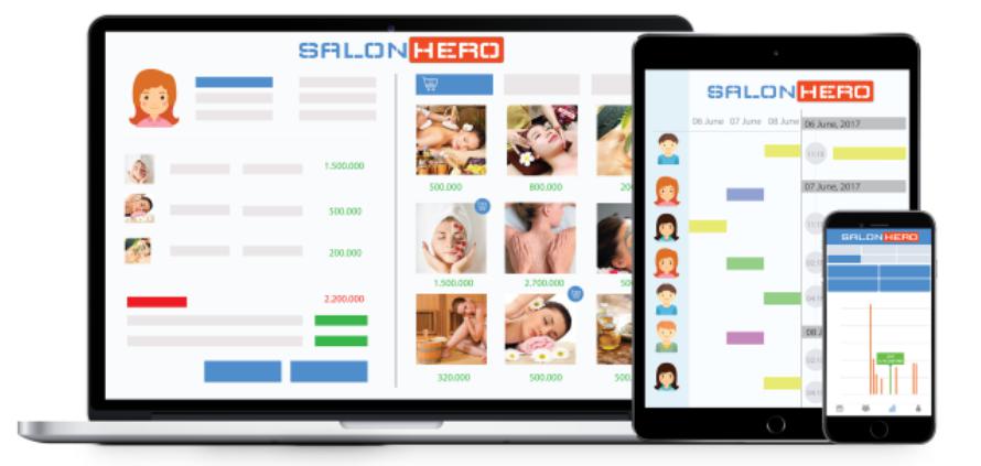 Phầm mềm quản lý spa miễn phí - SalonHero