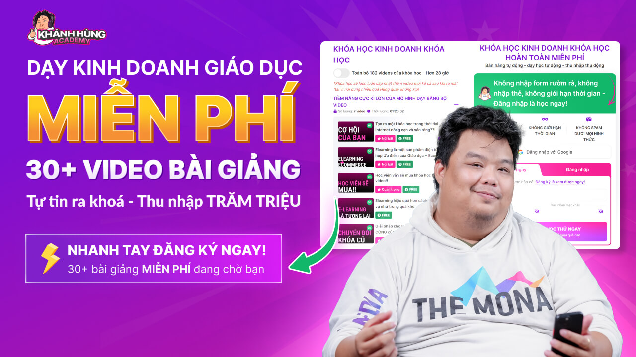 khóa học kinh doanh khóa học online tại Khánh Hùng Academy