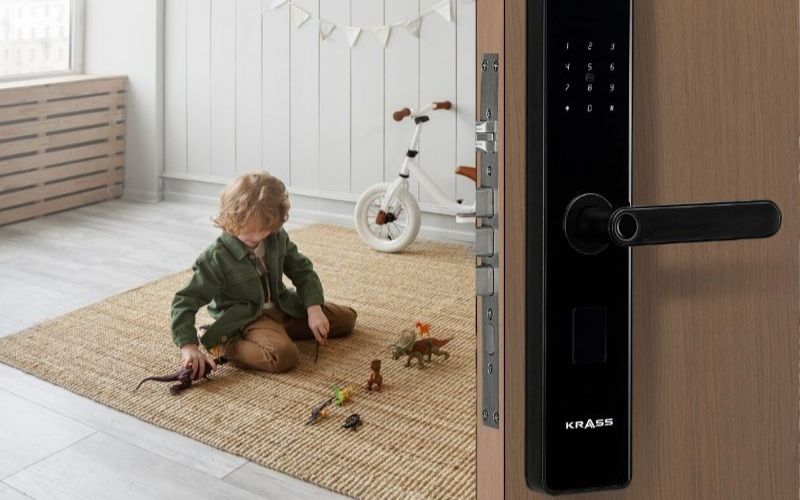 nhu cầu lắp đặt khóa vân tay cho phòng trẻ em