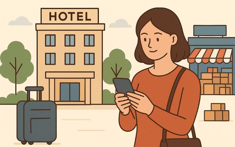 Đặt trước chỗ ở thuận tiện gần chợ