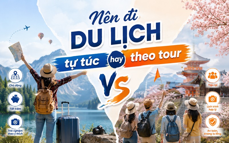 nên đi du lịch tự túc hay theo tour